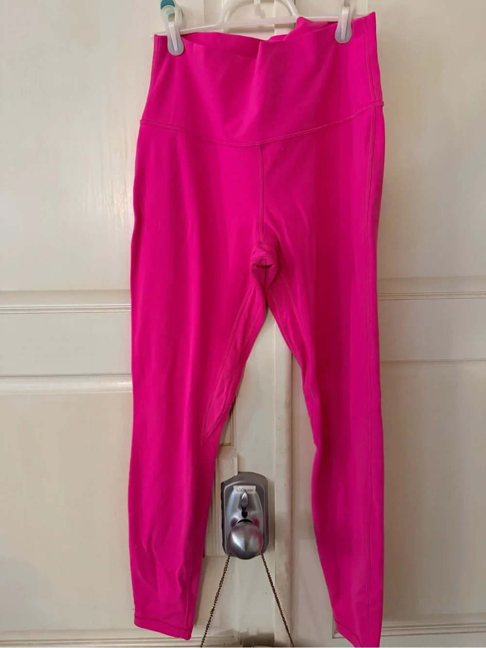 Lululemon High-Waist Hot Pink Athletic Leggings Sz: 10